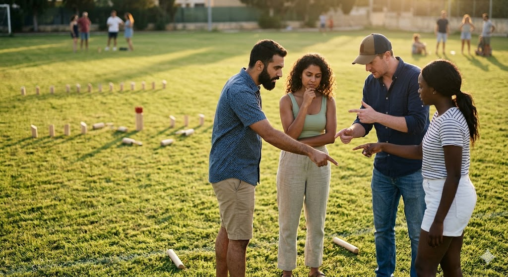 Regler för kubb och hur man spelar det populära utomhuspelet
